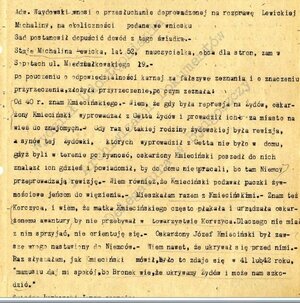 Protokół rozprawy głównej z „procesu” Józefa Kmiecińskiego w Bydgoszczy (zbiory Instytutu Pamięci Narodowej)