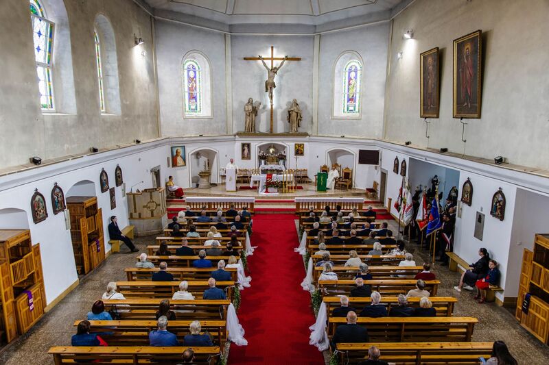 Obchody 45. rocznicy powstania NSZZ „Solidarność” – Bogatynia, 23 sierpnia 2025. Fot. Agata Ligęcka (IPN)