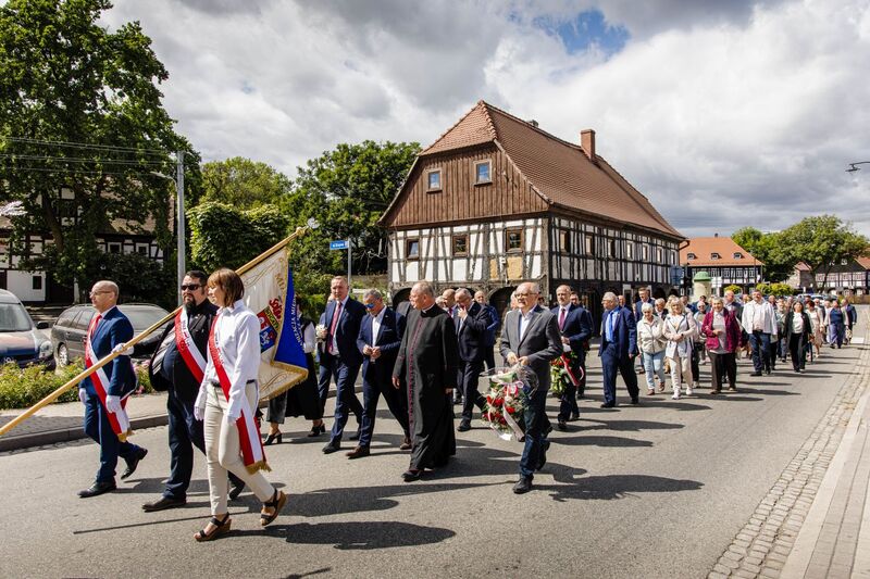 Obchody 45. rocznicy powstania NSZZ „Solidarność” – Bogatynia, 23 sierpnia 2025. Fot. Agata Ligęcka (IPN)