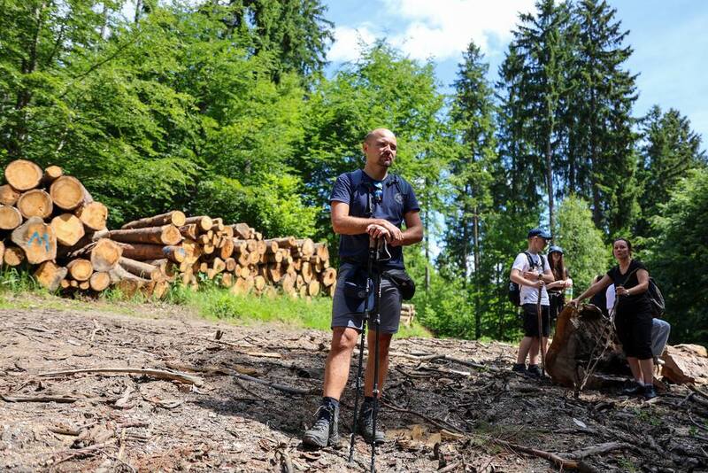 Rajd Szlakiem Kurierów Solidarności w Górach Złotych dla uczniów klasy ósmej SP nr 96 im. Leonida Teligi we Wrocławiu, 18-19 czerwca 2024/ fot. Agata Ligęcka IPN Wrocław