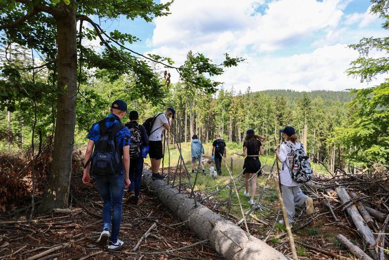 Rajd Szlakiem Kurierów Solidarności w Górach Złotych dla uczniów klasy ósmej SP nr 96 im. Leonida Teligi we Wrocławiu, 18-19 czerwca 2024/ fot. Agata Ligęcka IPN Wrocław