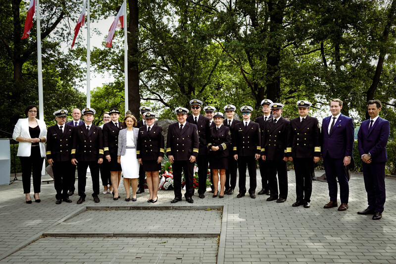 Uroczytość przy Pomniku Pracowników Odrzańskiej Drogi Wodnej, 30 czerwca 2024 roku. Fot. Michał Karczmarek