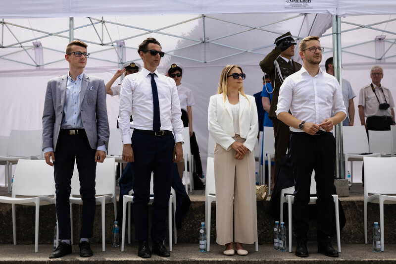 Uroczystości na bulwarze Kaczyńskich. Fot. Agata Ligęcka / IPN Wrocław