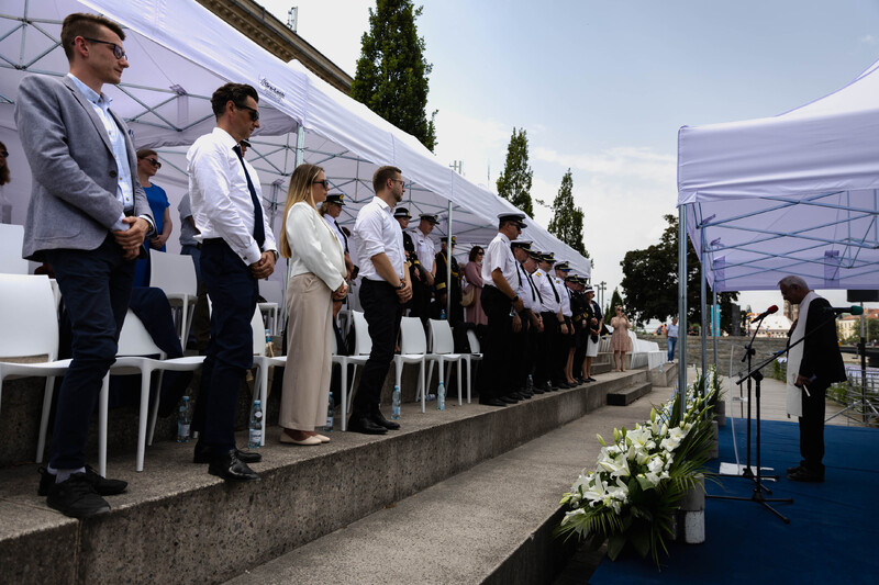 Uroczystości na bulwarze Kaczyńskich. Fot. Agata Ligęcka / IPN Wrocław