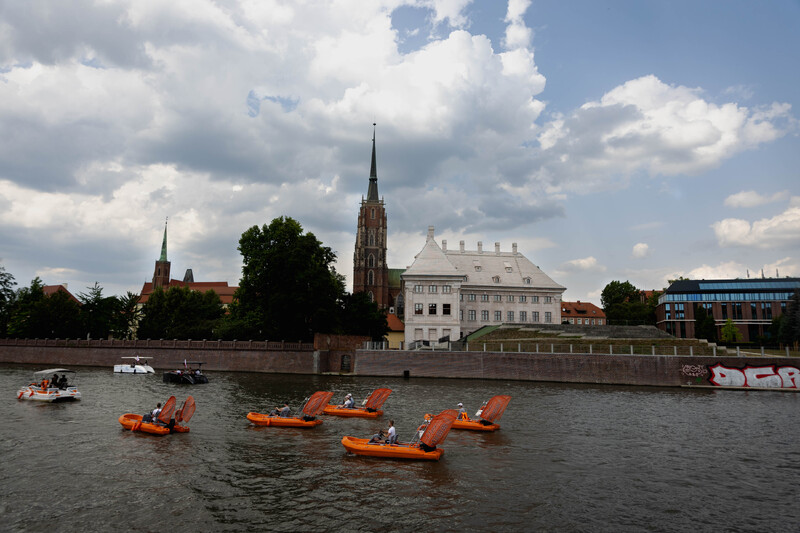 Parada statków. Fot. Agata Ligęcka / IPN Wrocław