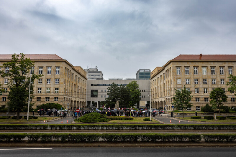 Wrocławskie obchody 83. rocznicy mordu Profesorów Lwowskich w lipcu 1941 roku, 4 lipca 2024 roku. Fot. Agata Ligęcka / IPN Wrocław