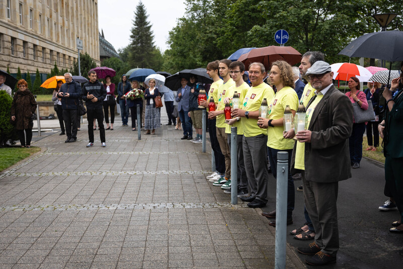 Wrocławskie obchody 83. rocznicy mordu Profesorów Lwowskich w lipcu 1941 roku, 4 lipca 2024 roku. Fot. Agata Ligęcka / IPN Wrocław