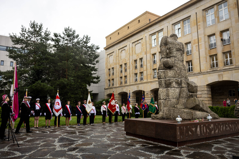Wrocławskie obchody 83. rocznicy mordu Profesorów Lwowskich w lipcu 1941 roku, 4 lipca 2024 roku. Fot. Agata Ligęcka / IPN Wrocław