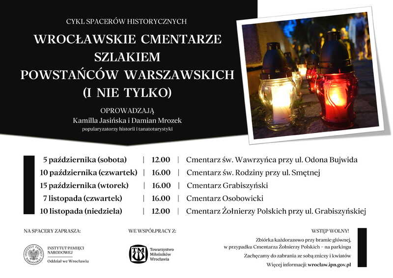 Dzień Pamięci o Cywilnej Ludności Powstańczej Warszawy. Dyrektor dr hab. Kamil Dworaczek złożył kwiaty w dwóch miejscach – Wrocław, 2 października 2024