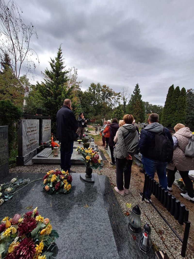 Spacer po cmentarzu św. Rodziny, 10.10.2024, fot. Joanna Czajkowska