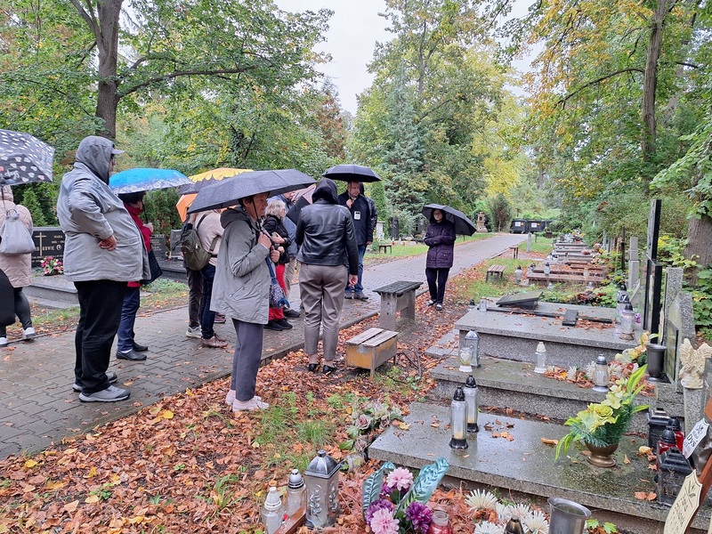 Spacer po cmentarzu św. Rodziny, 10.10.2024, fot. Joanna Czajkowska