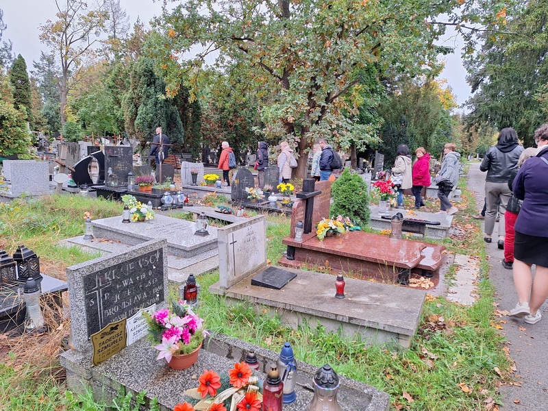 Spacer po cmentarzu św. Rodziny, 10.10.2024, fot. Joanna Czajkowska