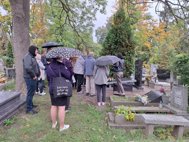 Spacer po cmentarzu św. Rodziny, 10.10.2024, fot. Joanna Czajkowska