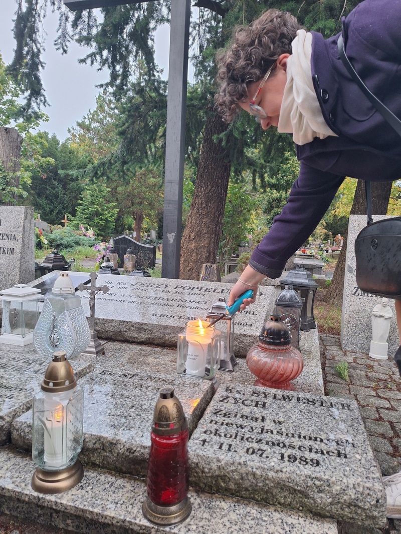 Spacer po cmentarzu św. Rodziny, 10.10.2024, fot. Joanna Czajkowska
