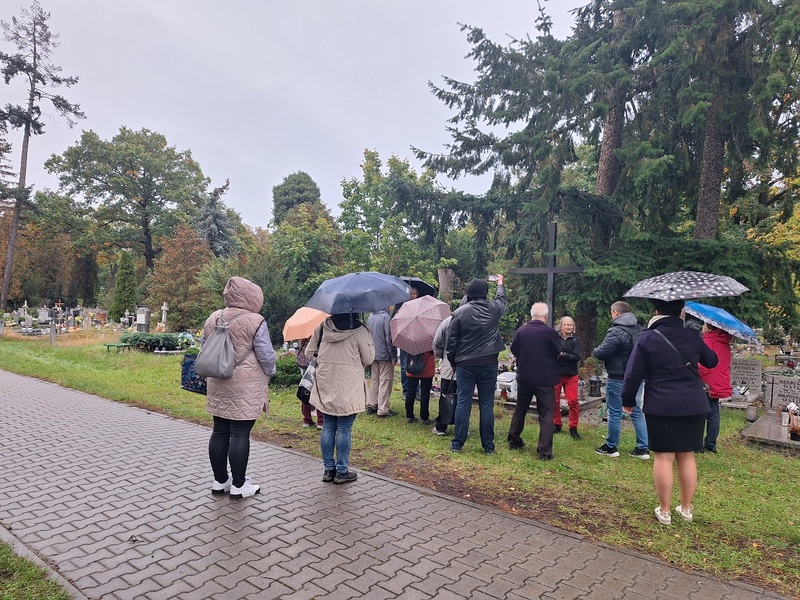 Spacer po cmentarzu św. Rodziny, 10.10.2024, fot. Joanna Czajkowska