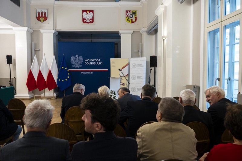 Uroczystość wręczenia KWiS, 18.10.2024. Fot. Agata Ligęcka / IPN Wrocław