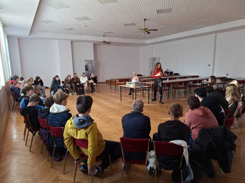 Lekcja muzealna w ramach II Leśnickiego Dnia Pamięci. Fot. Kamilla Jasińska / IPN Wrocław