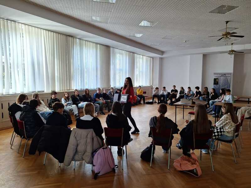 Lekcja muzealna w ramach II Leśnickiego Dnia Pamięci. Fot. Kamilla Jasińska / IPN Wrocław