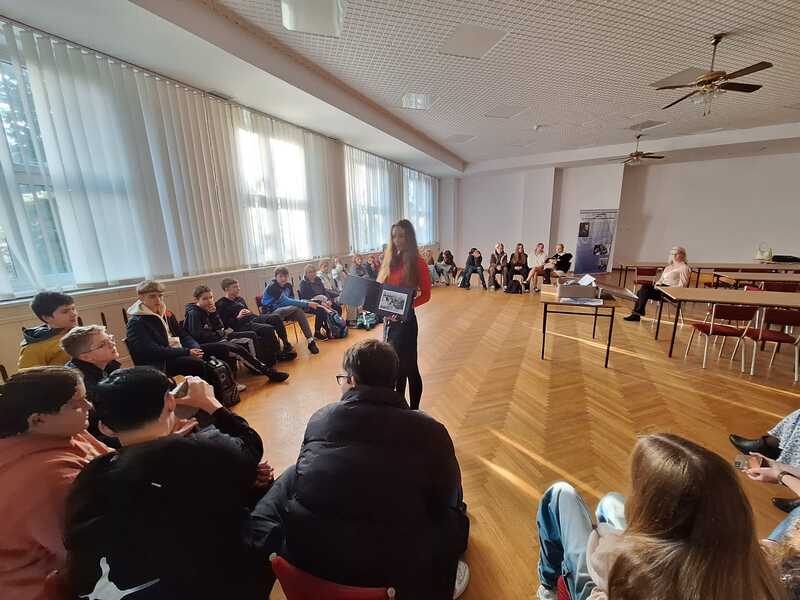 Lekcja muzealna w ramach II Leśnickiego Dnia Pamięci. Fot. Kamilla Jasińska / IPN Wrocław