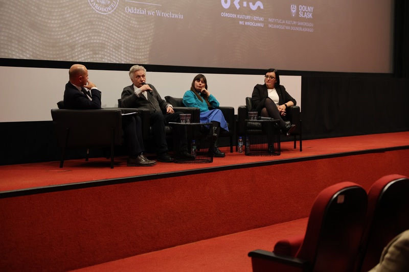 Panel dyskusyjny po seansie. Fot. Maciej Parysek / IPN Wrocław