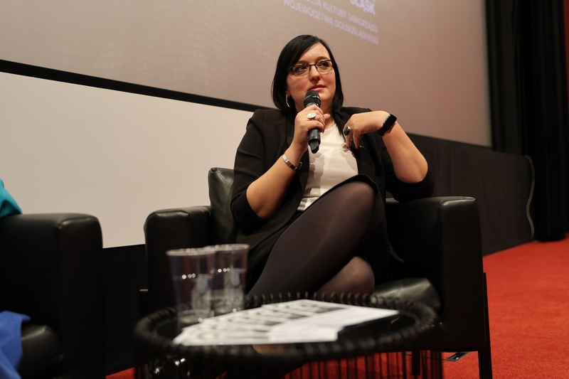 Kamilla Jasińska – uczestniczka panelu dyskusyjnego. Fot. Maciej Parysek / IPN Wrocław
