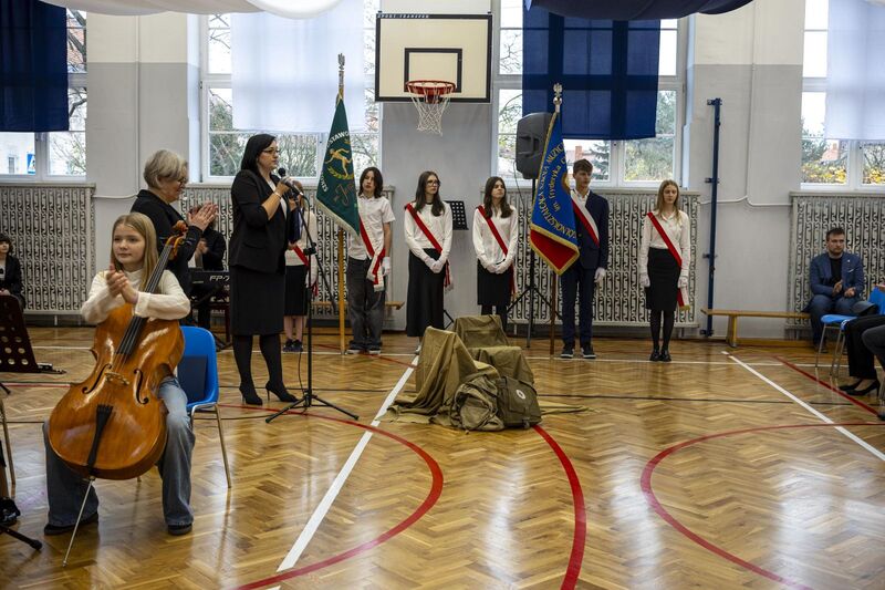 Dzień Pamięci w szkole na Sępolnie. Fot. Agata Ligęcka / IPN Wrocław