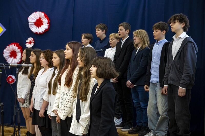 Dzień Pamięci w szkole na Sępolnie. Fot. Agata Ligęcka / IPN Wrocław
