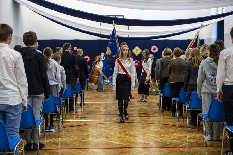 Dzień Pamięci w szkole na Sępolnie. Fot. Agata Ligęcka / IPN Wrocław