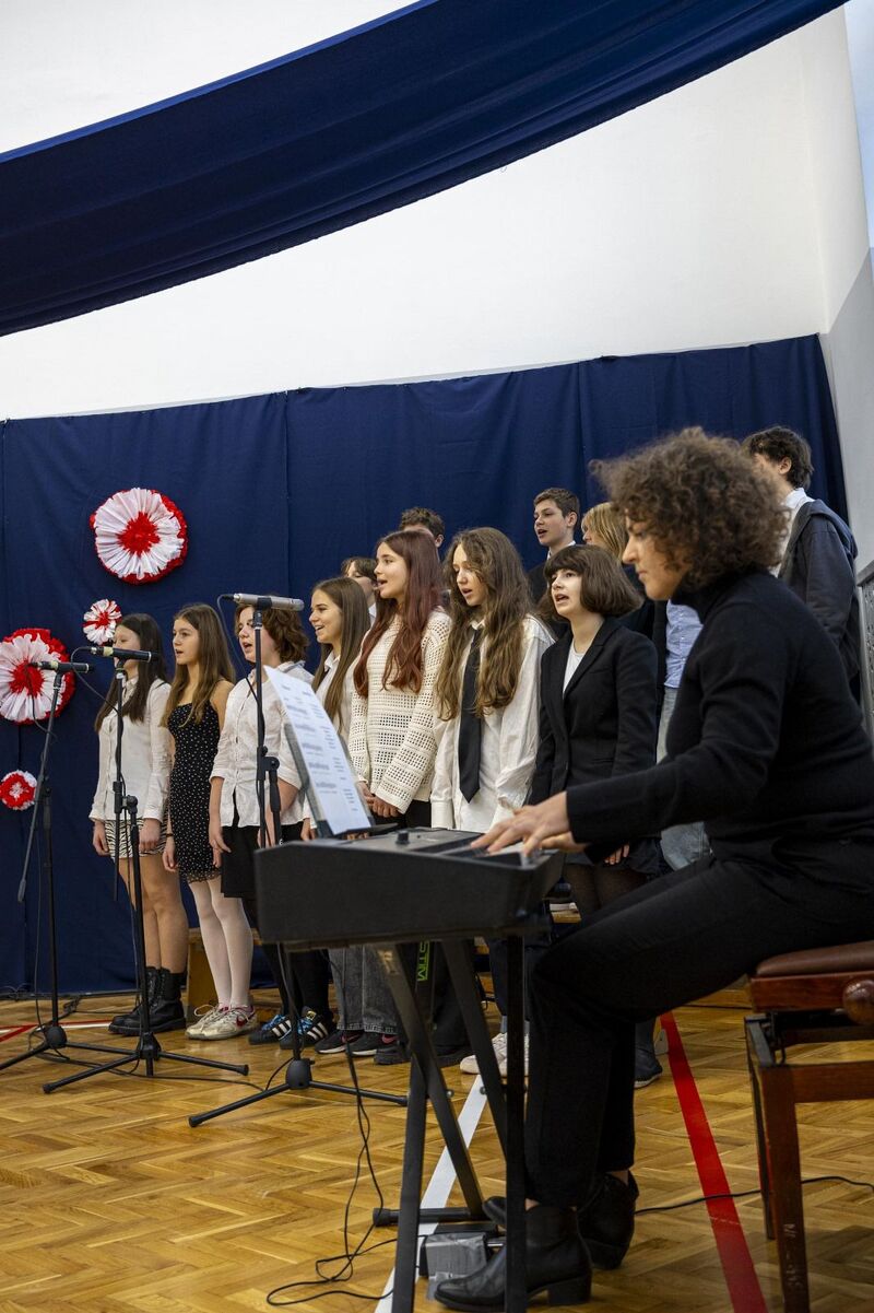 Dzień Pamięci w szkole na Sępolnie. Fot. Agata Ligęcka / IPN Wrocław