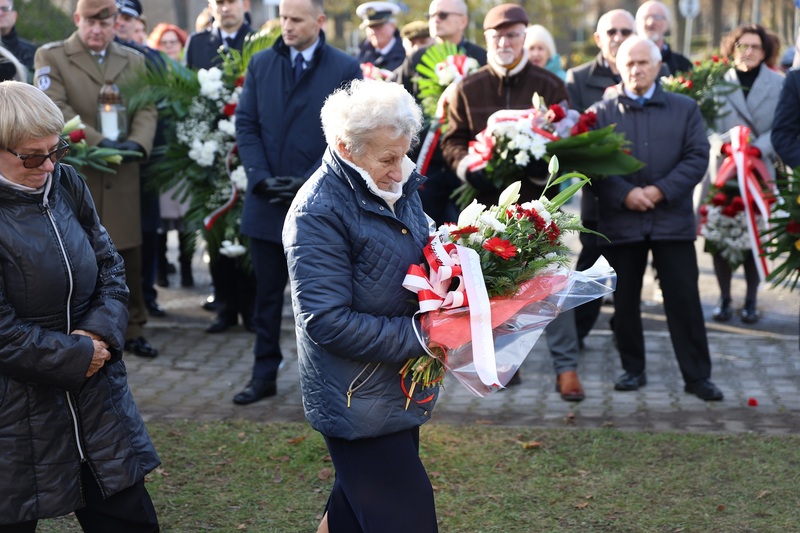 Leokadia Wieczorek – prezes zarządu okręgowego Stowarzyszenia Polaków Represjonowanych przez III Rzeszę. Fot. Maciej Parysek / IPN Wrocław