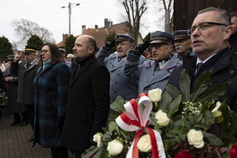 Uroczyste odsłonięcie tablicy pamięci ks. Stanisława Orzechowskiego „Orzecha” - Kobylin, 10 grudnia 2024/ fot. A.Ligęcka/ IPN Wrocław
