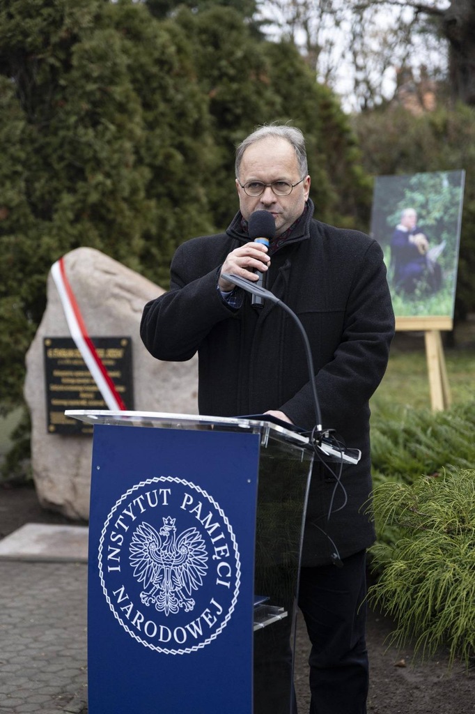 Uroczyste odsłonięcie tablicy pamięci ks. Stanisława Orzechowskiego „Orzecha” - Kobylin, 10 grudnia 2024/ fot. A.Ligęcka/ IPN Wrocław