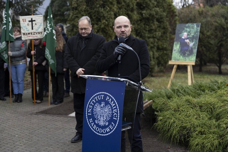 Uroczyste odsłonięcie tablicy pamięci ks. Stanisława Orzechowskiego „Orzecha” - Kobylin, 10 grudnia 2024/ fot. A.Ligęcka/ IPN Wrocław