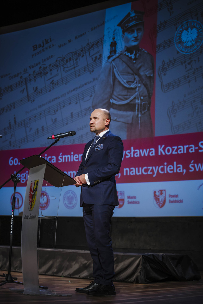 Uroczystości upamiętniające mjr. Mieczysława Kozara-Słobódzkiego – legionistę, kompozytora i pedagoga - Świdnica, 29 stycznia 2025 roku/ fot. A.Ligęcka IPN Wrocław