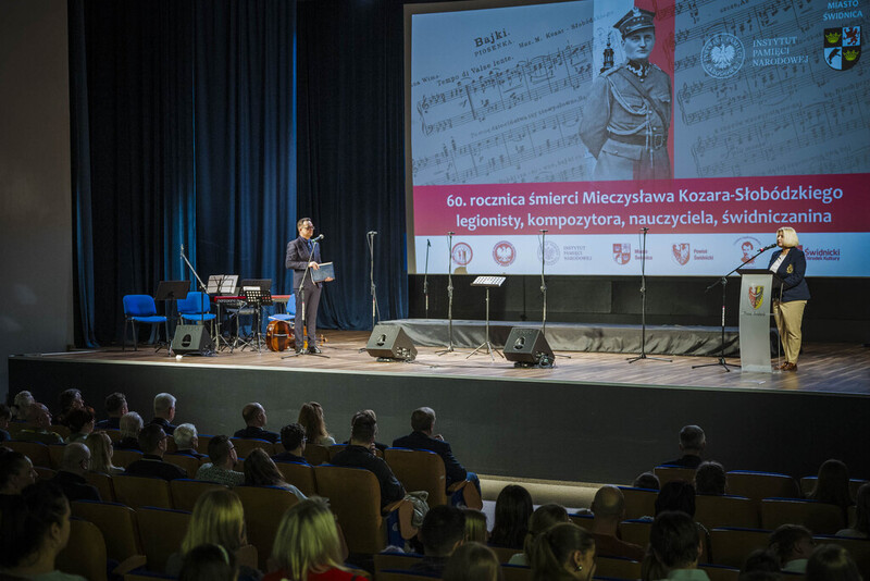 Uroczystości upamiętniające mjr. Mieczysława Kozara-Słobódzkiego – legionistę, kompozytora i pedagoga - Świdnica, 29 stycznia 2025 roku/ fot. A.Ligęcka IPN Wrocław