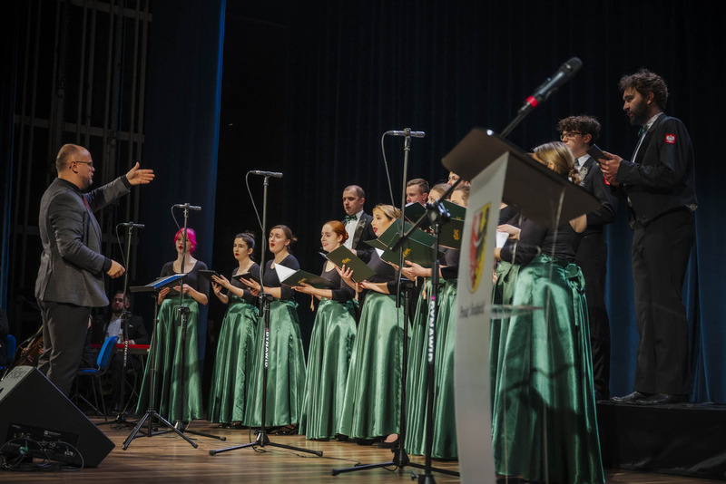 Uroczystości upamiętniające mjr. Mieczysława Kozara-Słobódzkiego – legionistę, kompozytora i pedagoga - Świdnica, 29 stycznia 2025 roku/ fot. A.Ligęcka IPN Wrocław