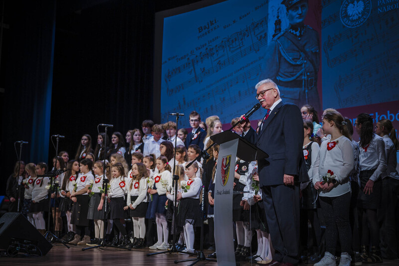 Uroczystości upamiętniające mjr. Mieczysława Kozara-Słobódzkiego – legionistę, kompozytora i pedagoga - Świdnica, 29 stycznia 2025 roku/ fot. A.Ligęcka IPN Wrocław