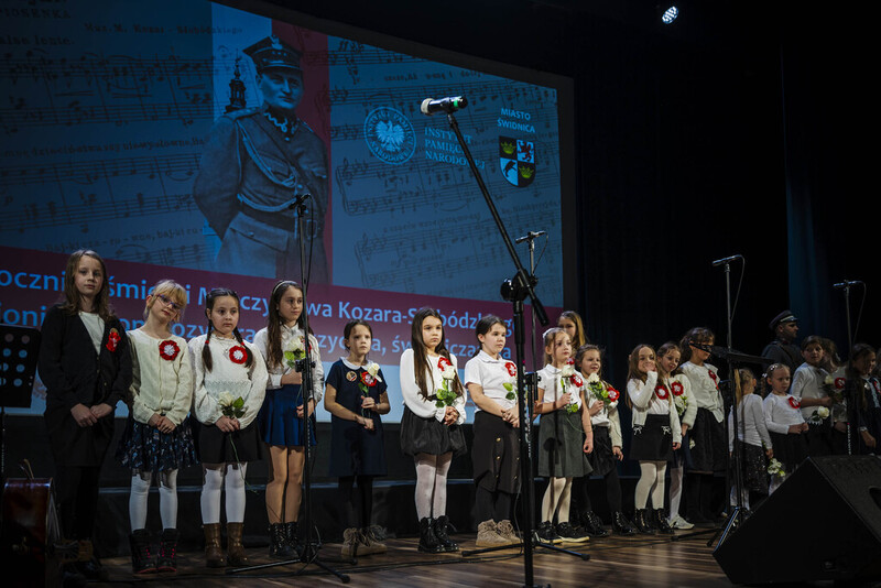 Uroczystości upamiętniające mjr. Mieczysława Kozara-Słobódzkiego – legionistę, kompozytora i pedagoga - Świdnica, 29 stycznia 2025 roku/ fot. A.Ligęcka IPN Wrocław