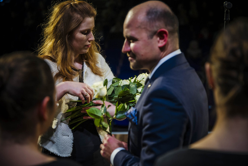 Uroczystości upamiętniające mjr. Mieczysława Kozara-Słobódzkiego – legionistę, kompozytora i pedagoga - Świdnica, 29 stycznia 2025 roku/ fot. A.Ligęcka IPN Wrocław