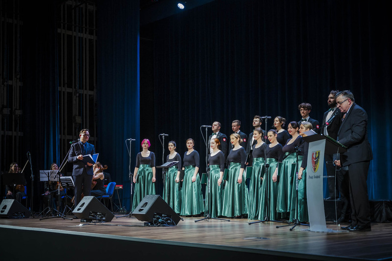 Uroczystości upamiętniające mjr. Mieczysława Kozara-Słobódzkiego – legionistę, kompozytora i pedagoga - Świdnica, 29 stycznia 2025 roku/ fot. A.Ligęcka IPN Wrocław