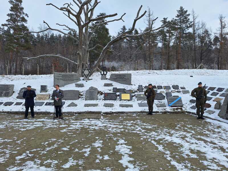 Uroczystość na placu śmierci. Fot. Kamilla Jasińska, IPN Wrocław