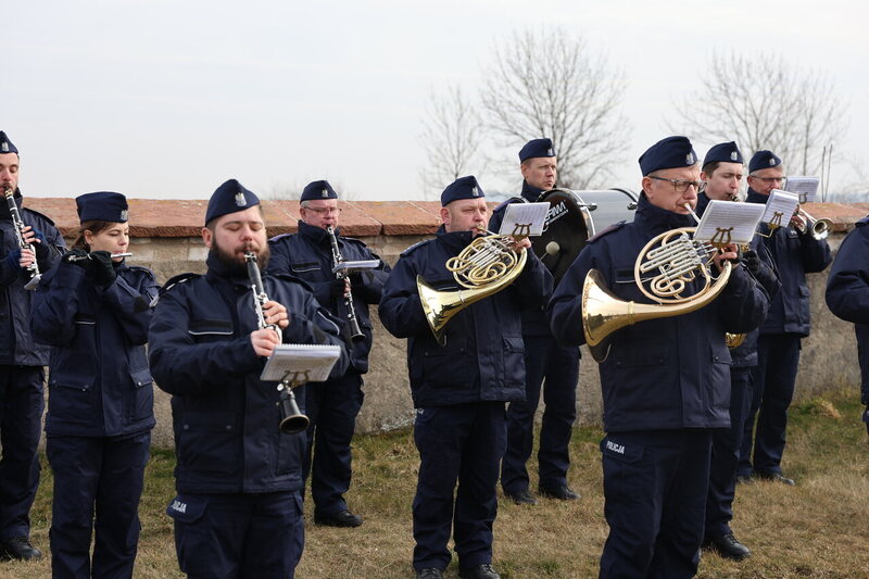 Projekt Ocalamy. Uroczystość przy grobie weterana walk o wolność i niepodległość Polski Czesława Marcjana - Budzów, 25 lutego 2025/ fot. M.Parysek IPN Wrocław