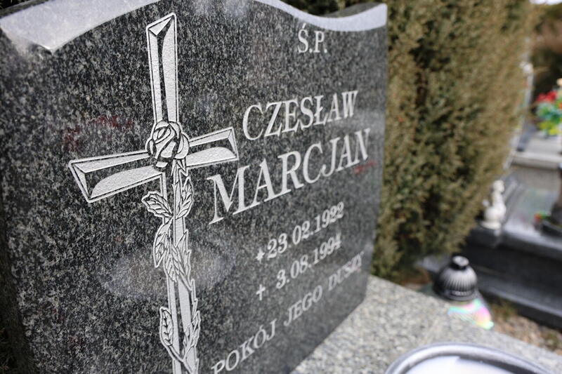 Projekt Ocalamy. Uroczystość przy grobie weterana walk o wolność i niepodległość Polski Czesława Marcjana - Budzów, 25 lutego 2025/ fot. M.Parysek IPN Wrocław