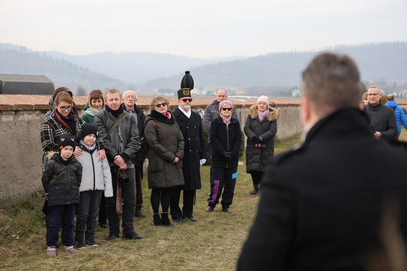 Projekt Ocalamy. Uroczystość przy grobie weterana walk o wolność i niepodległość Polski Czesława Marcjana - Budzów, 25 lutego 2025/ fot. M.Parysek IPN Wrocław
