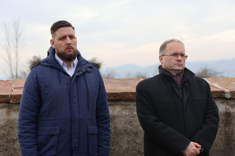 Projekt Ocalamy. Uroczystość przy grobie weterana walk o wolność i niepodległość Polski Czesława Marcjana - Budzów, 25 lutego 2025/ fot. M.Parysek IPN Wrocław