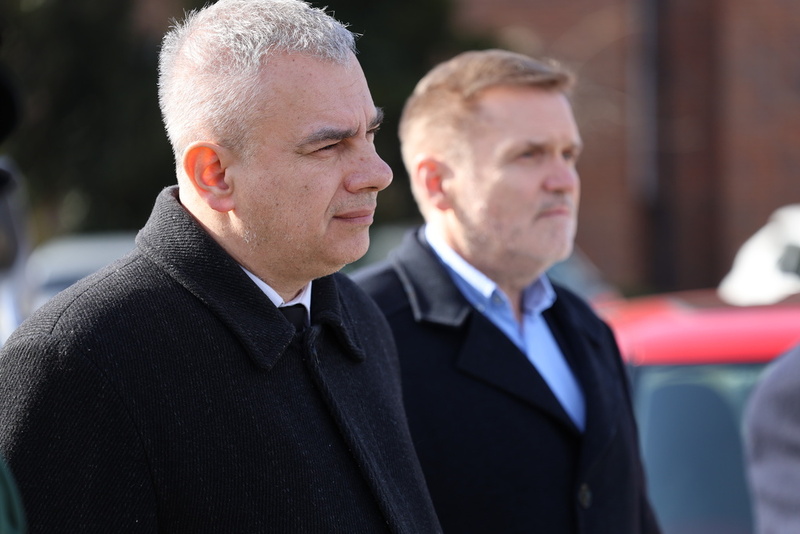 Konferencja prasowa dr. hab. Karola Polejowskiego, zastępcy prezesa IPN i prok. Andrzeja Pozorskiego - 4 marca 2025/ fot. M.Parysek IPN Wrocław