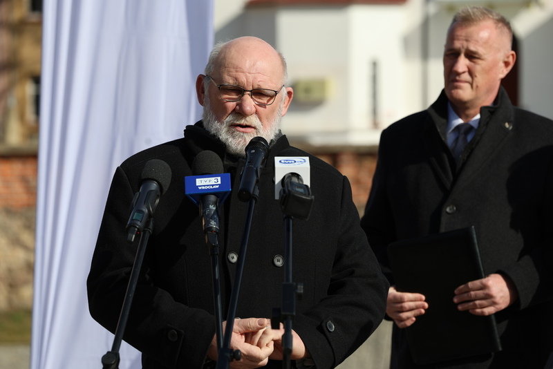 Konferencja prasowa dr. hab. Karola Polejowskiego, zastępcy prezesa IPN i prok. Andrzeja Pozorskiego - 4 marca 2025/ fot. M.Parysek IPN Wrocław