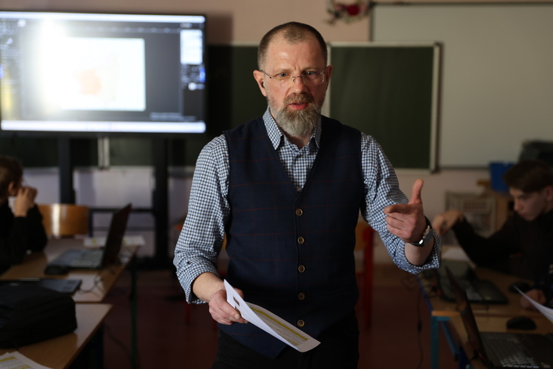 Warsztaty historyczne z elementami edukacji cyfrowej w Szkole Podstawowej nr 96 im. Leonida Teligi we Wrocławiu - 5 marca 2025/ fot. M.Parysek IPN Wrocław