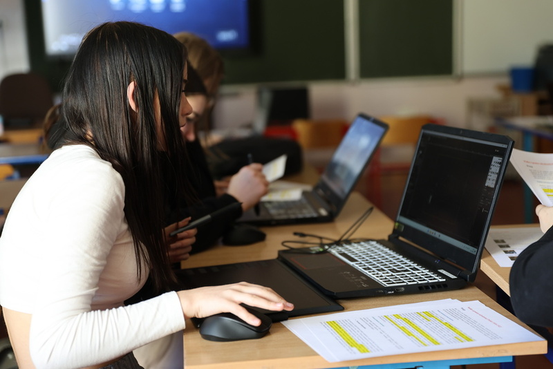Warsztaty historyczne z elementami edukacji cyfrowej w Szkole Podstawowej nr 96 im. Leonida Teligi we Wrocławiu - 5 marca 2025/ fot. M.Parysek IPN Wrocław