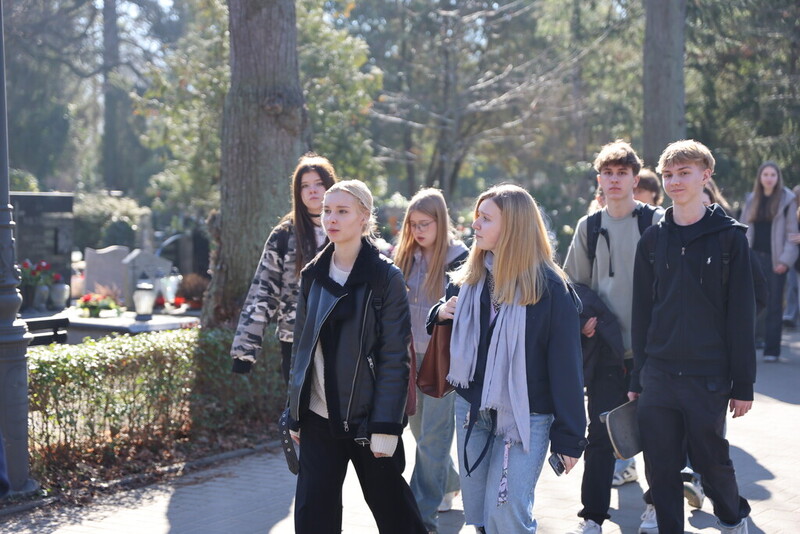 Lekcja historii na wrocławskim Cmentarzu Osobowickim - 6 marca 2025/ fot. M.Parysek IPN Wrocław